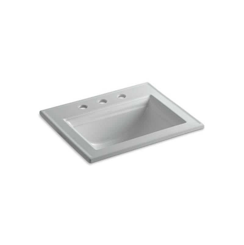 Kohler Memoirs® Stately Drop-in bathroom sink with 8'' widespread faucet holes