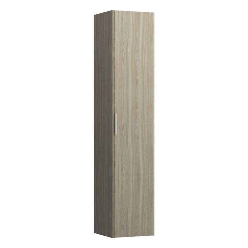 Laufen Tall Cabinet, 1 door, door hinge left, 1 fixed shelf, 4 glass shelves, design matching vanity units