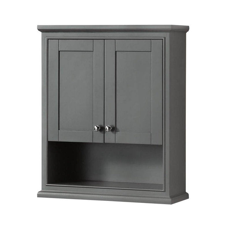 Wyndham Collection Deborah Bathroom Wall-Mounted Storage Cabinet