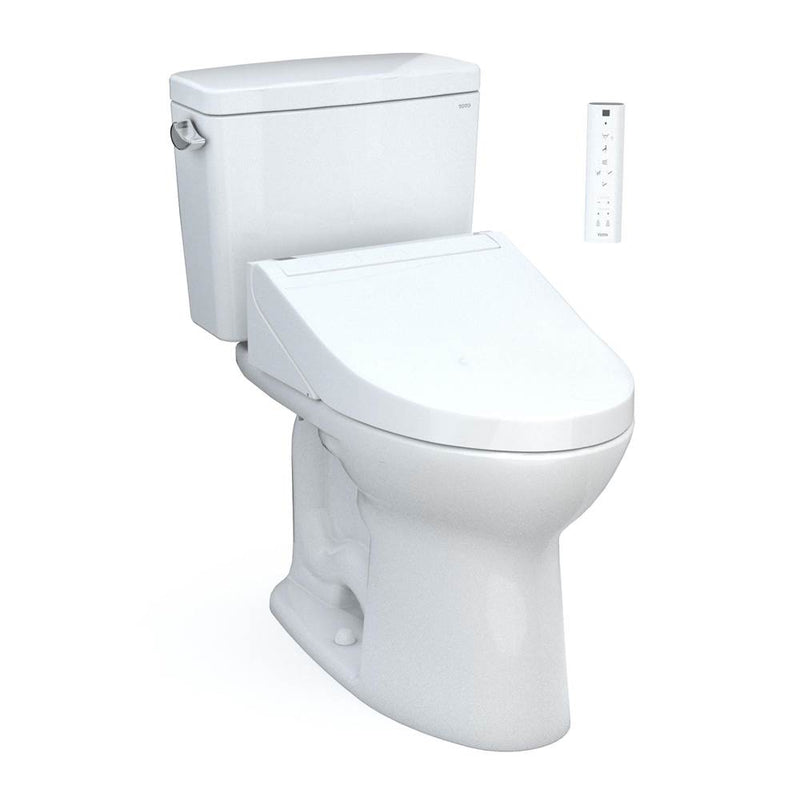 TOTO Toto® Drake® Washlet®+ Two-Piece Elongated 1.6 Gpf Tornado Flush® Toilet With C5 Bidet Seat