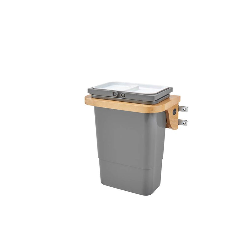 Rev-A-Shelf Wood Vanity Cabinet Door Mount Waste Container