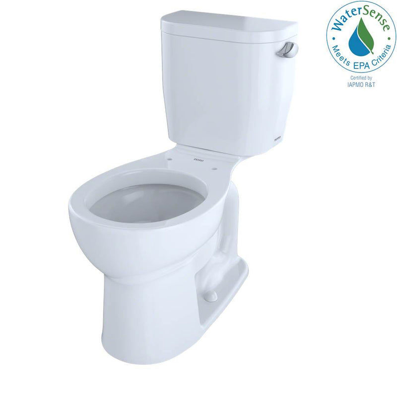 TOTO Toto® Entrada™ Two-Piece Round 1.28 Gpf Universal Height Toilet With Right-Hand Trip Lever