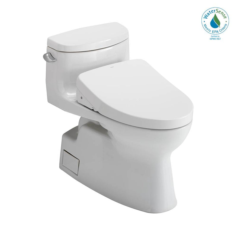 TOTO Toto® Washlet+® Carolina® II One-Piece Elongated 1.28 Gpf Toilet And Washlet+® S550E Contemporary Bidet Seat