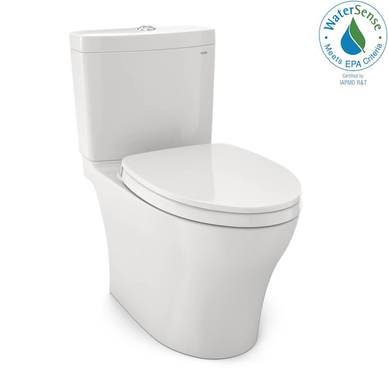 TOTO Aquia® IV 1G® Two-Piece Elongated Dual Flush 1.0 and 0.8 GPF Universal Height Toilet with CEFIONTECT®, WASHLET®+ Ready