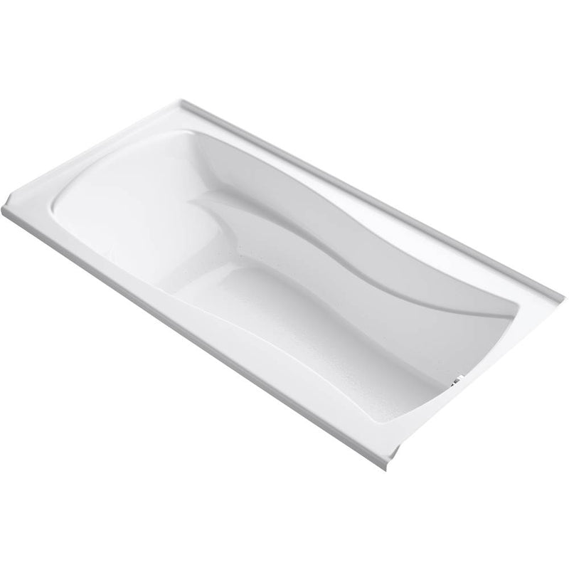 Kohler Mariposa® 72'' x 36'' integral flange Heated BubbleMassage™ air bath with right-hand drain