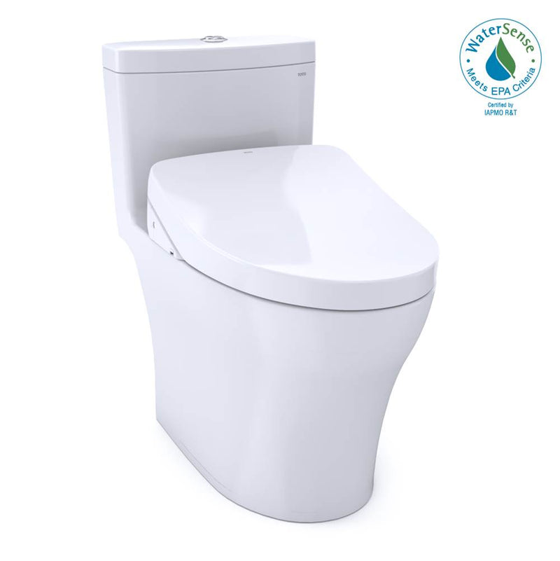 TOTO WASHLET®+ Aquia® IV 1G® One-Piece Elongated Dual Flush 1.0 and 0.8 GPF Toilet with S550e Electric Bidet Seat