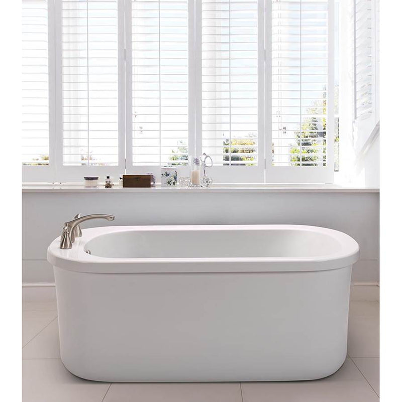 MTI Basics 58X32 Above Floor Rough, Freestanding Soaker