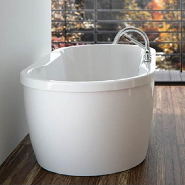 Neptune Rouge Freestanding Two Pieces BERLIN 32x60, with Chrome Drain and Removable Overflow cover