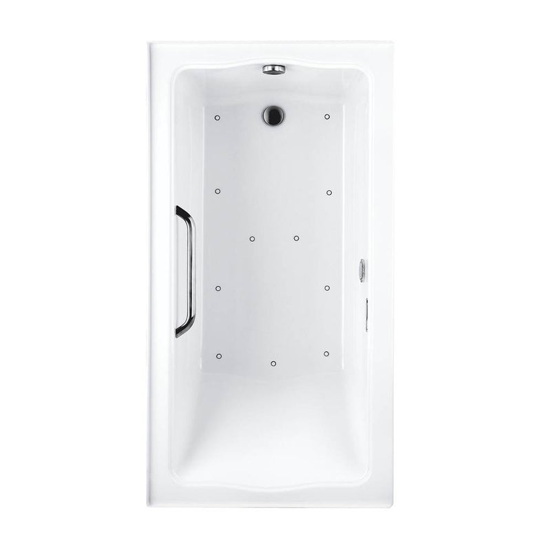TOTO Acrylic Airbath Clayton 6032T3 Cp Grab Bar R Drain