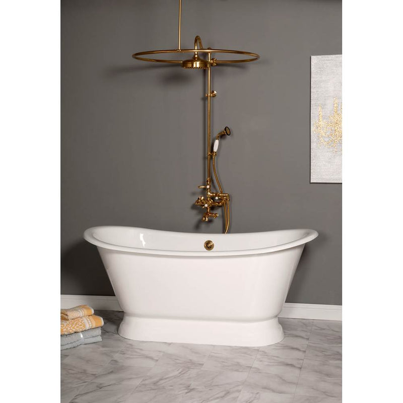 Kohler Underscore® Rectangle 66'' x 32'' VibrAcoustic® bath with Heated BubbleMassage™