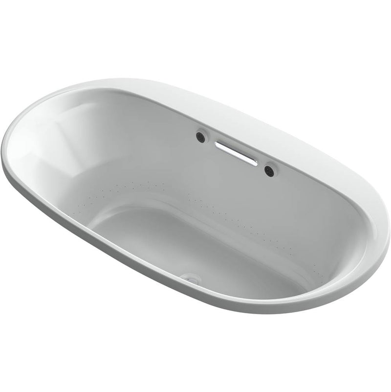Kohler Underscore® Oval 66'' x 36'' Heated BubbleMassage™ air bath with Bask® heated surface