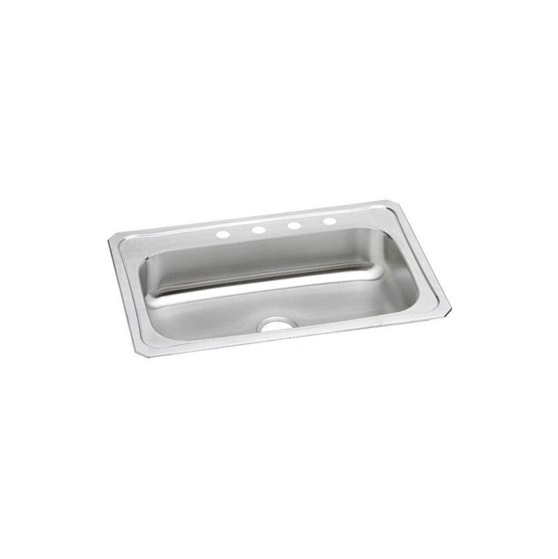 Elkay Celebrity Stainless Steel 33'' x 22'' x 7'', 3-Hole Single Bowl Drop-in Sink