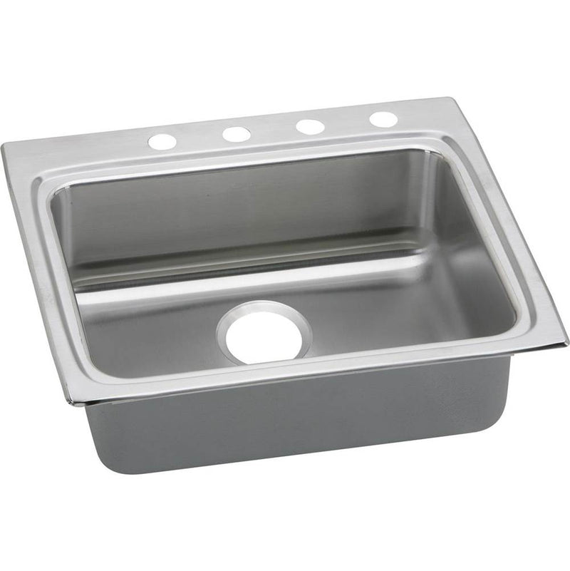 Elkay Lustertone Classic Stainless Steel 25'' x 22'' x 6'', Single Bowl Drop-in ADA Sink