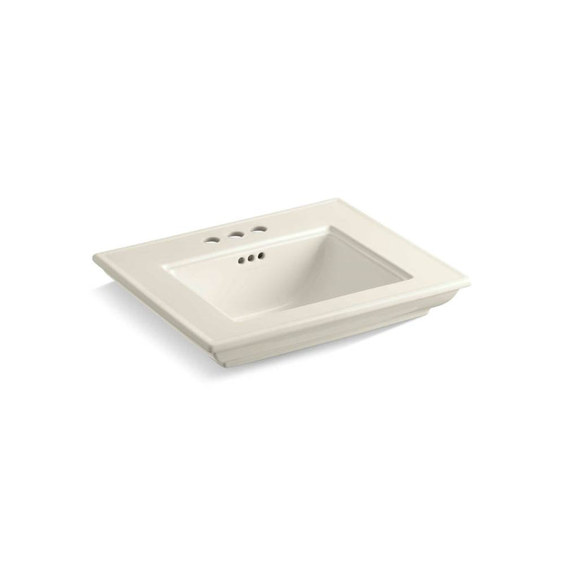 Kohler Memoirs® Stately 24'' pedestal/console table bathroom sink basin with 4'' centerset faucet holes
