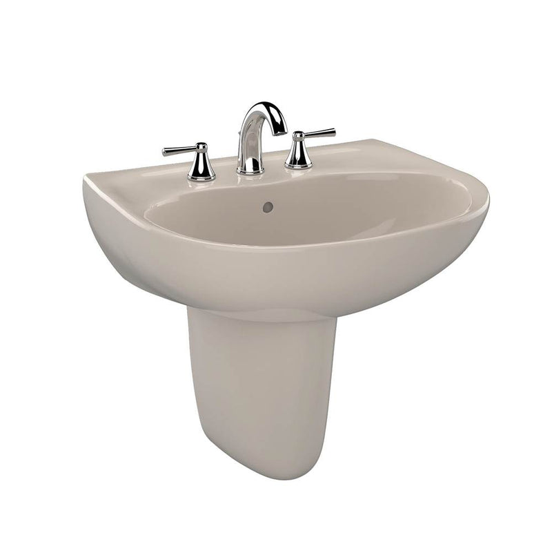 TOTO Toto® Supreme® Oval Wall-Mount Bathroom Sink With Cefiontect And Shroud For 8 Inch Center Faucets