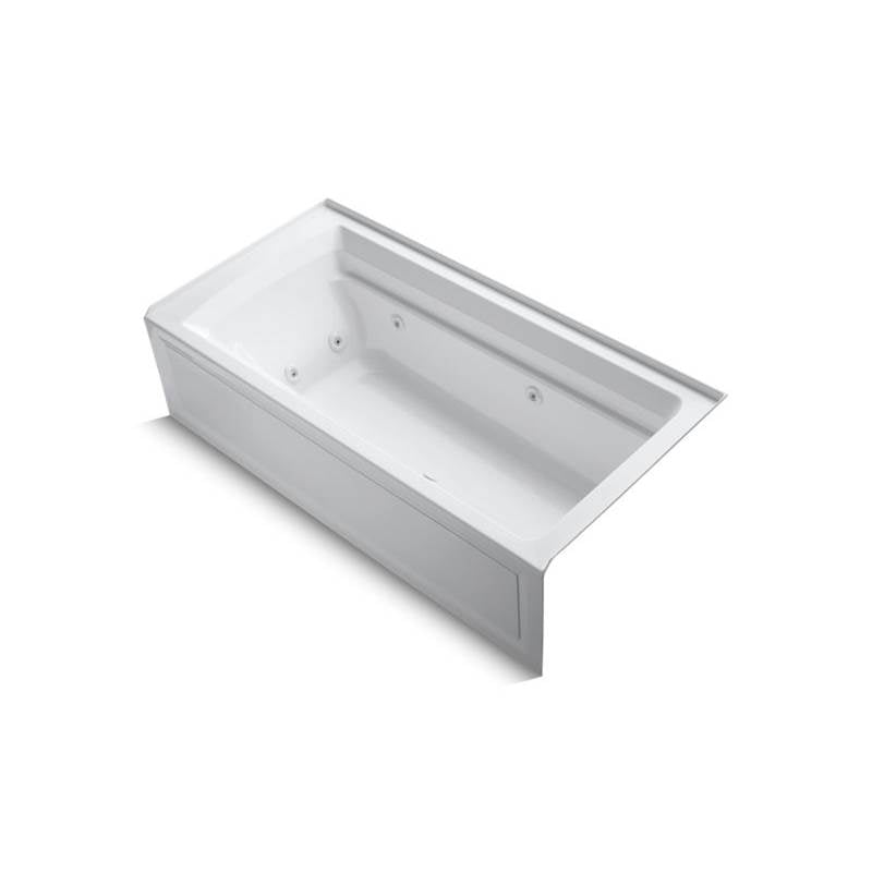 Kohler Archer® 72'' x 36'' alcove whirlpool bath with integral apron and right-hand drain