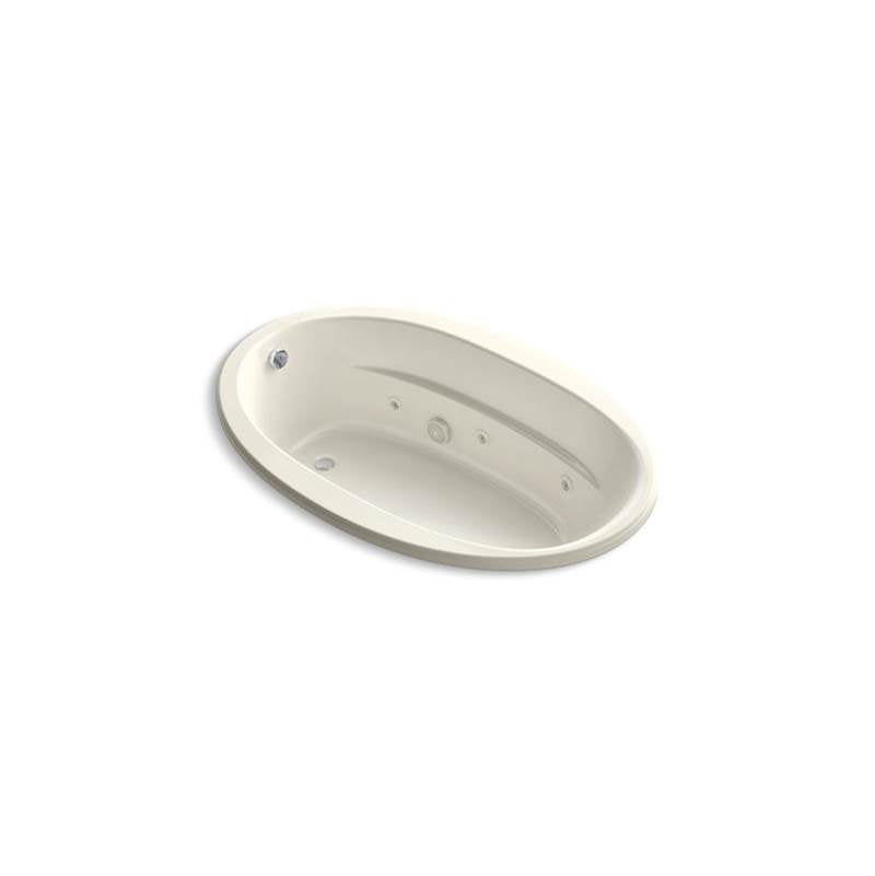 Kohler Sunward® 66'' x 42'' drop-in whirlpool bath with custom pump location