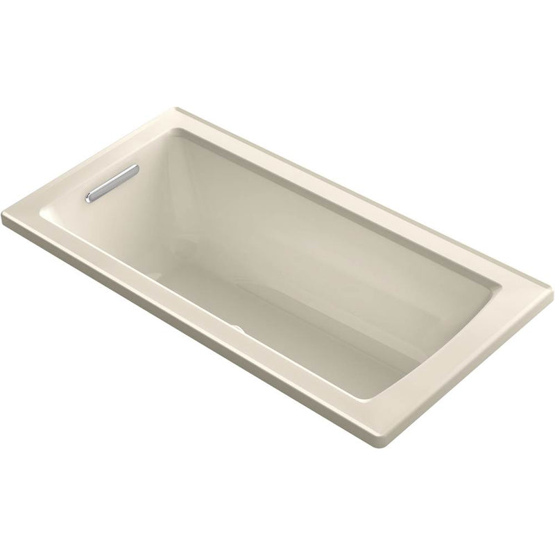 Kohler Archer® 60'' x 30'' drop-in Heated BubbleMassage™ air bath with Bask® heated surface