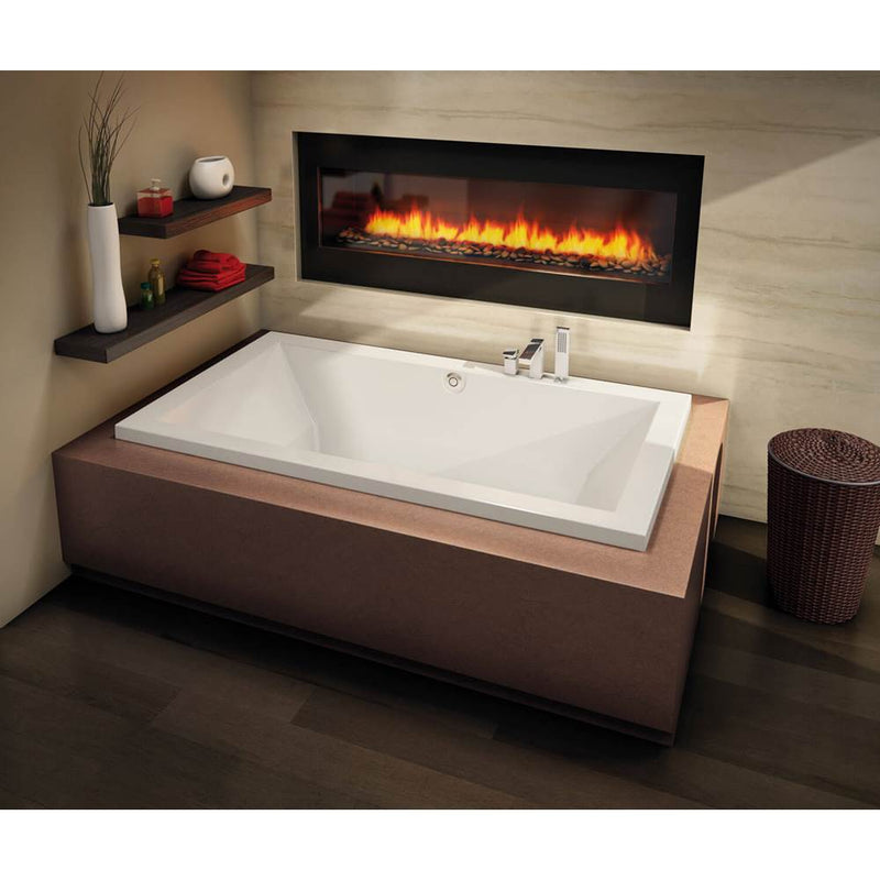 Maax Aiiki 7242 Acrylic Drop-in Center Drain Aerofeel Bathtub
