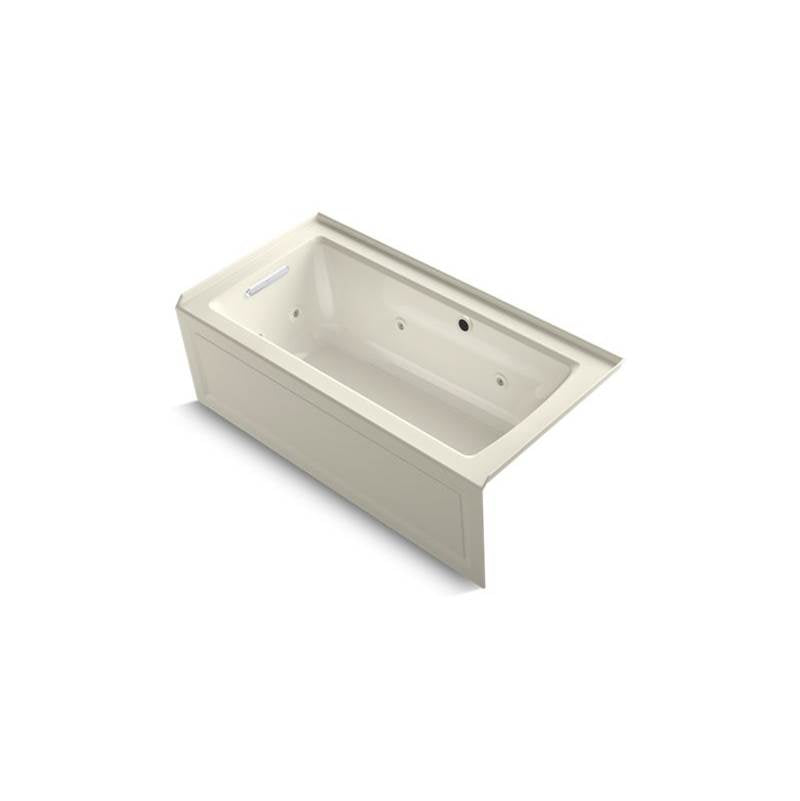 Kohler Archer® 60'' x 30'' alcove whirlpool bath with Bask® heated surface