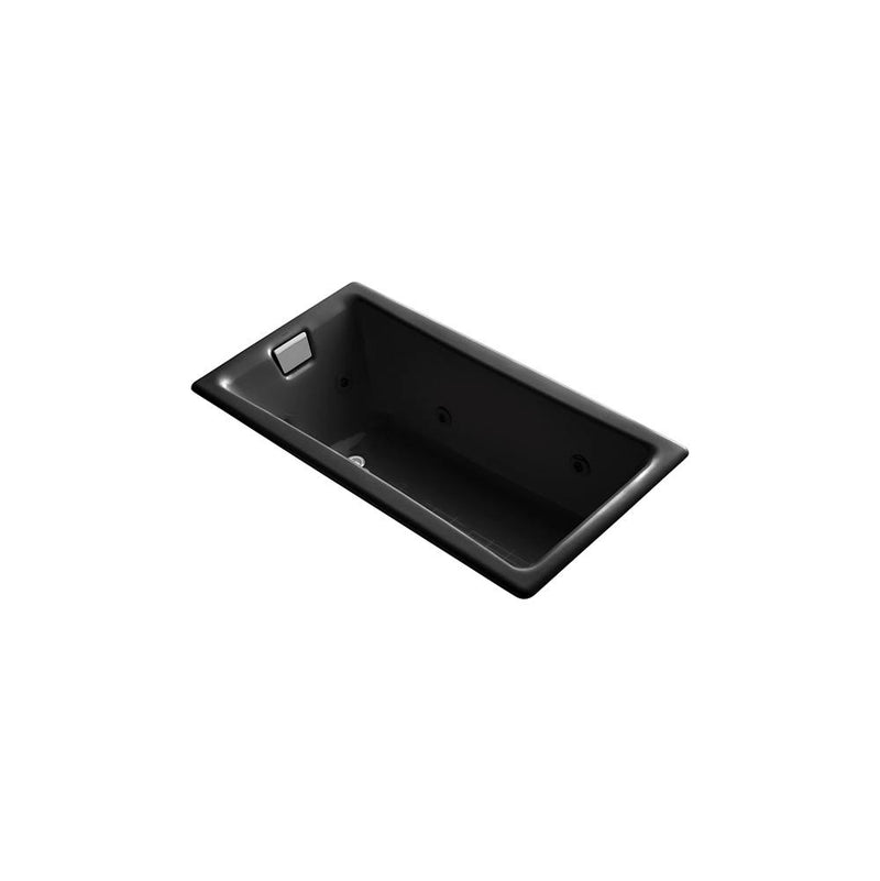 Kohler Tea-for-Two® 60'' x 32'' drop-in/undermount whirlpool bath, end drain