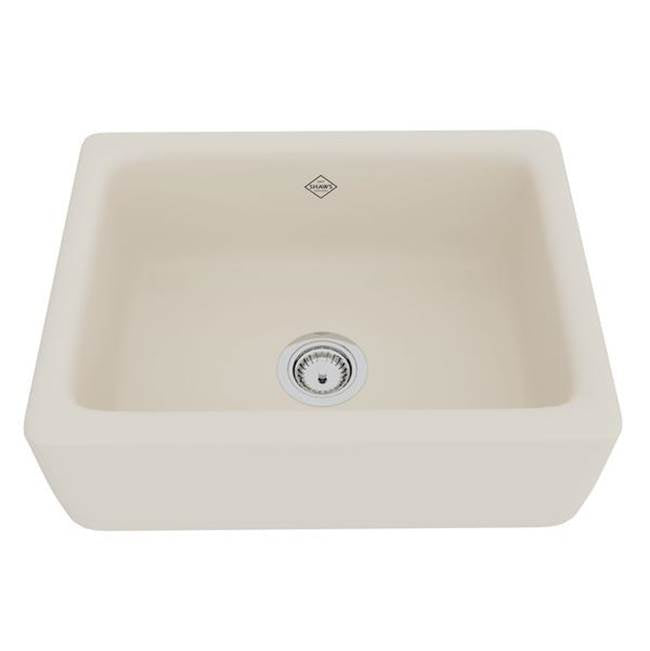 Rohl Lancaster™ 24'' Single Bowl Farmhouse Apron Front Fireclay Kitchen Sink