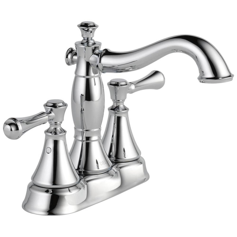 Delta Faucet Cassidy™ Two Handle Centerset Bathroom Faucet - Metal Pop-Up