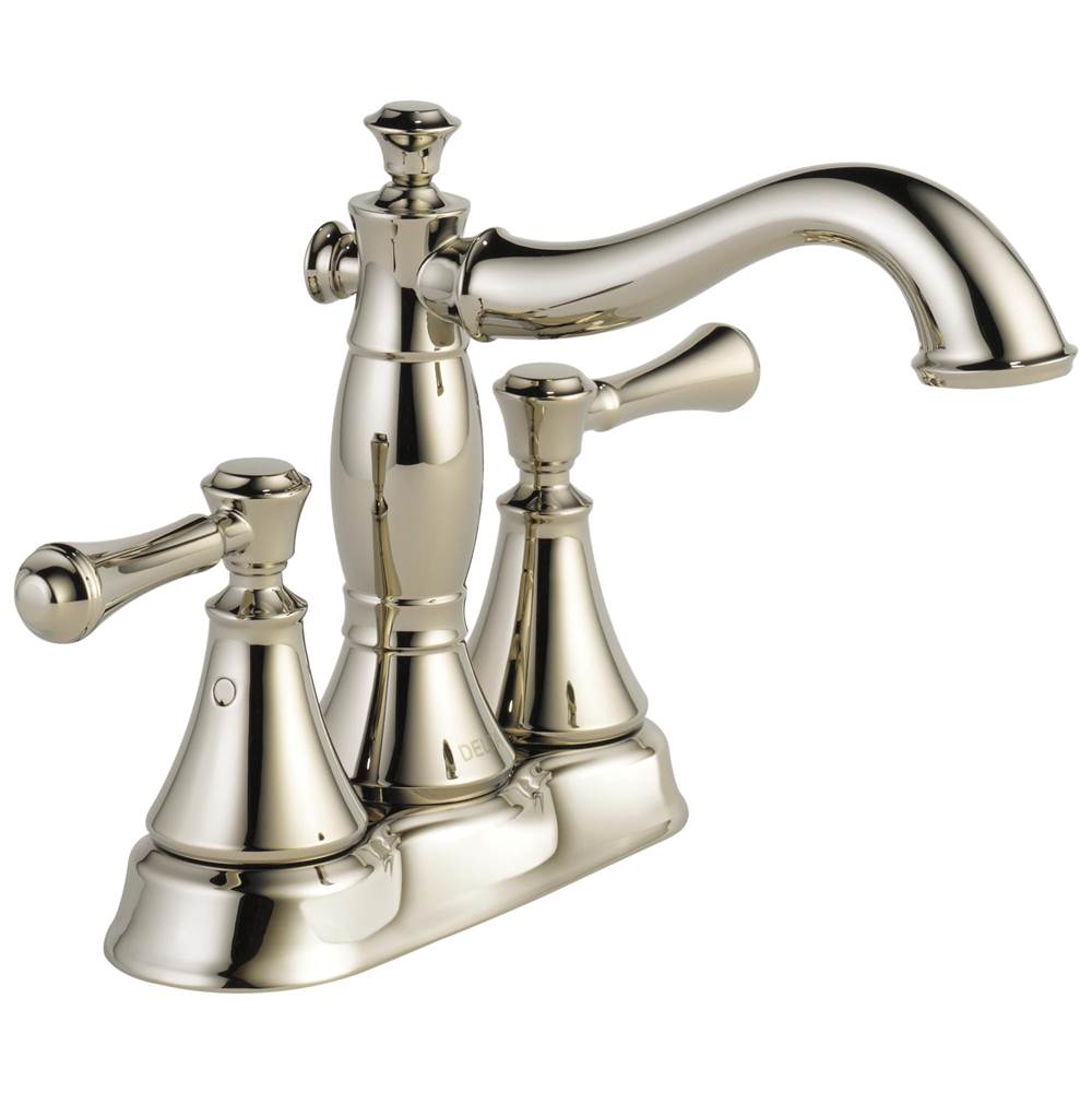 Delta Faucet Cassidy™ Two Handle Centerset Bathroom Faucet - Metal Pop-Up