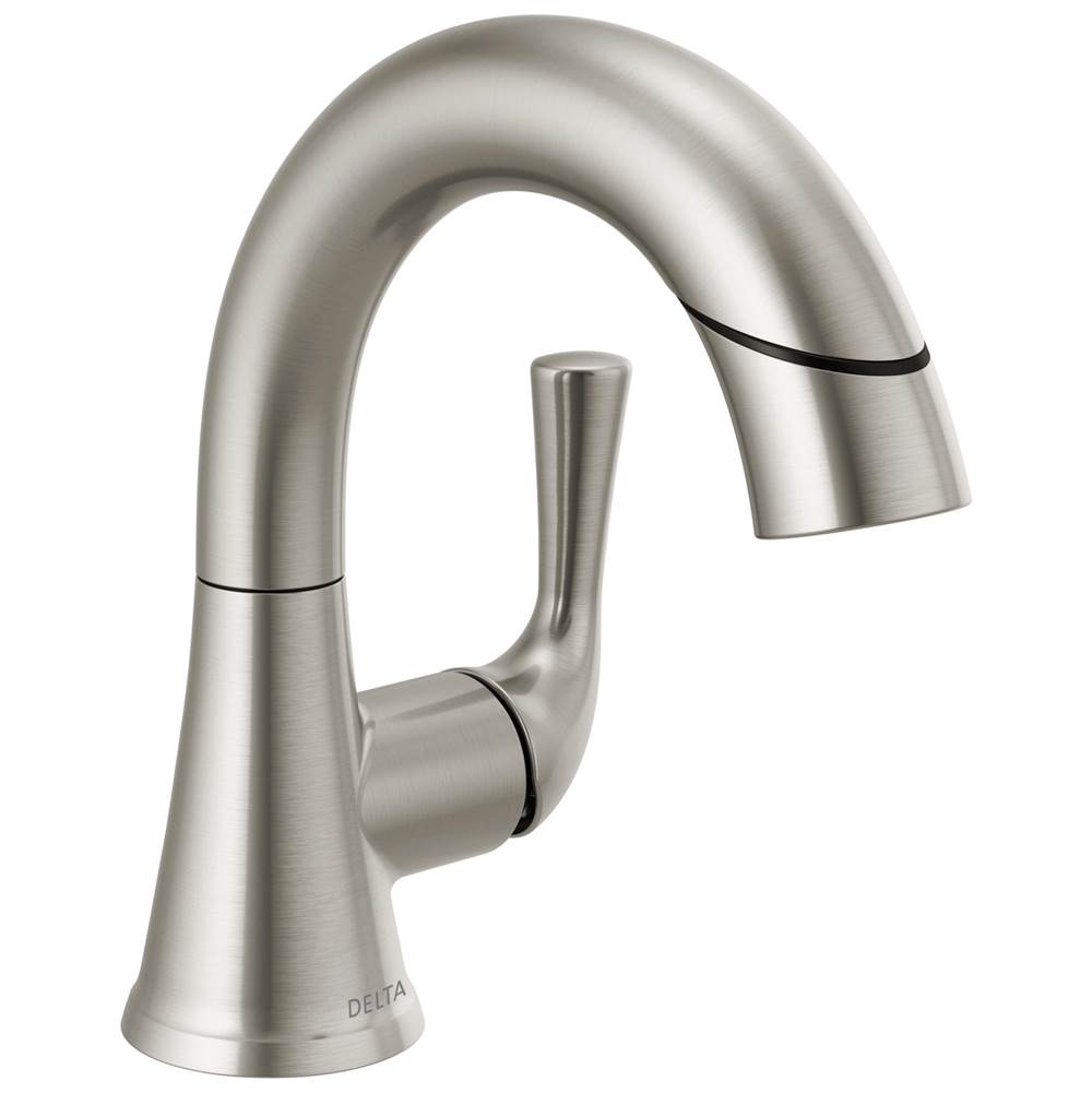 Delta Faucet Kayra™ Single Handle Pull-Down Bathroom Faucet