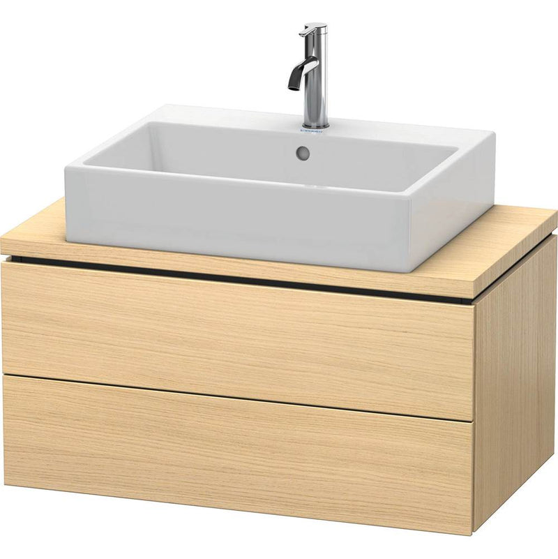 L-Cube Two Drawer Vanity Unit For Console Mediterranean Oak