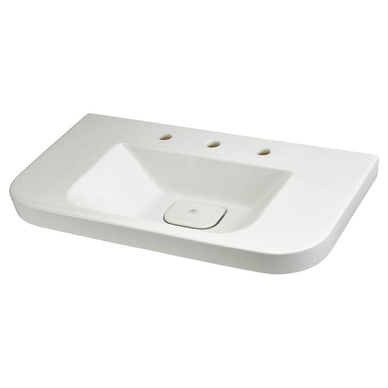 DXV 33 in. Wall Hung Sink, 3 hole