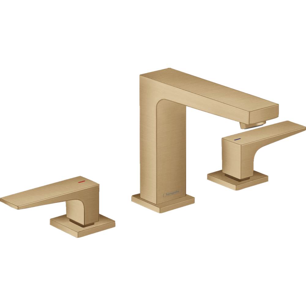 Hansgrohe Metropol Widespread Faucet 110 with Lever Handles and Pop-Up Drain, 1.2 GPM
