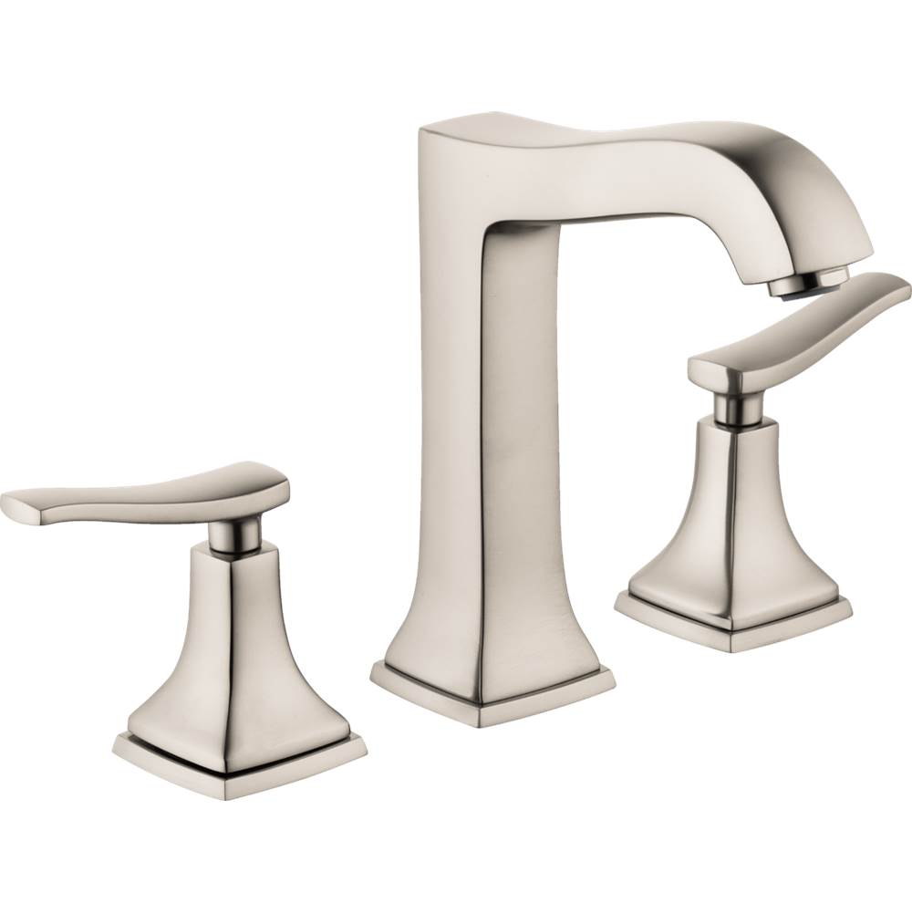 Hansgrohe Metropol Classic Widespread Faucet 160 with Lever Handles and Pop-Up Drain, 1.2 GPM