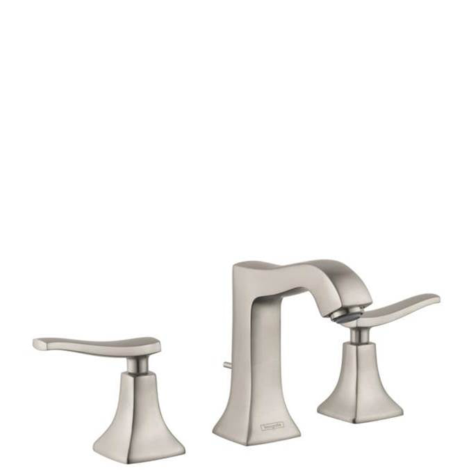 Hansgrohe Metris Widespread Faucet 100 With Pop-Up Drain, 1.2 Gpm