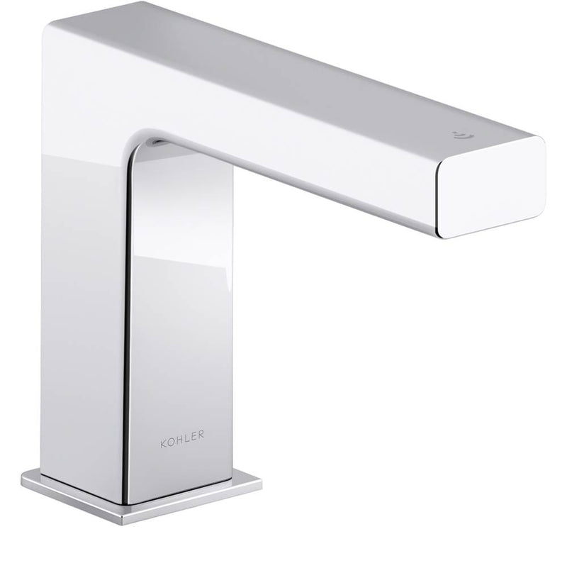 Kohler Strayt™ Touchless faucet with Kinesis™ sensor technology and temperature mixer, DC-powered SKU: 104S37-SANA-CP