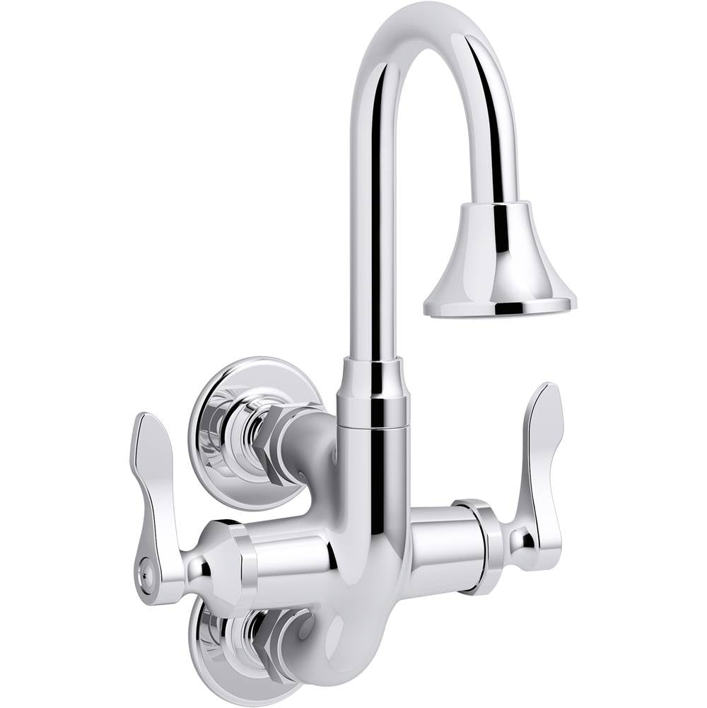Kohler Triton® Bowe® Cannock™ 1.2 gpm bathroom sink faucet with 3-11/16'' gooseneck spout and lever handles, drain not included