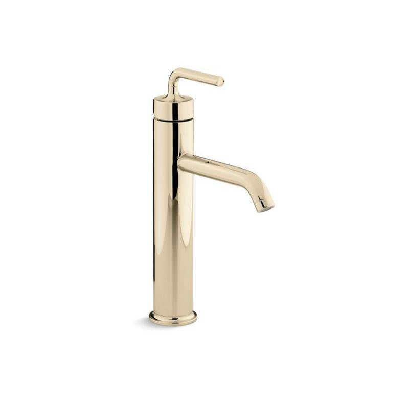 Kohler Purist® Tall Single-handle bathroom sink faucet with straight lever handle