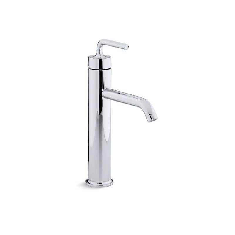 Kohler Purist® Tall Single-handle bathroom sink faucet with straight lever handle