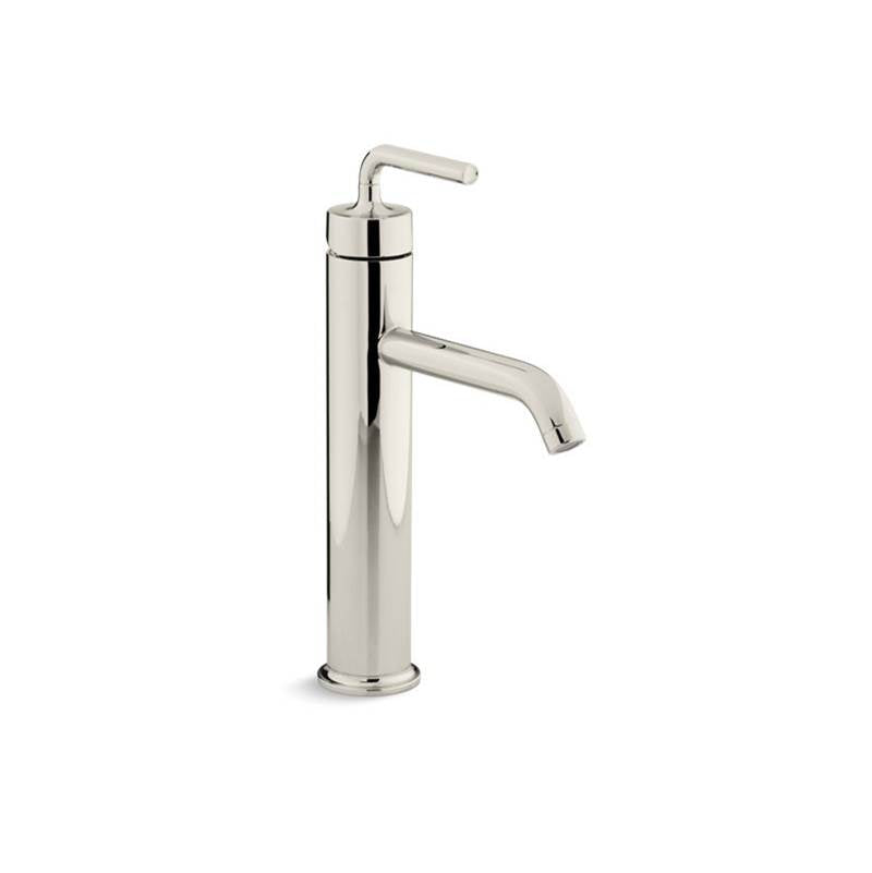 Kohler Purist® Tall Single-handle bathroom sink faucet with straight lever handle