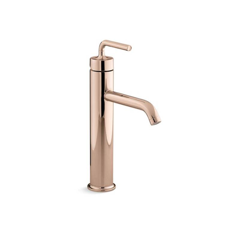 Kohler Purist® Tall Single-handle bathroom sink faucet with straight lever handle
