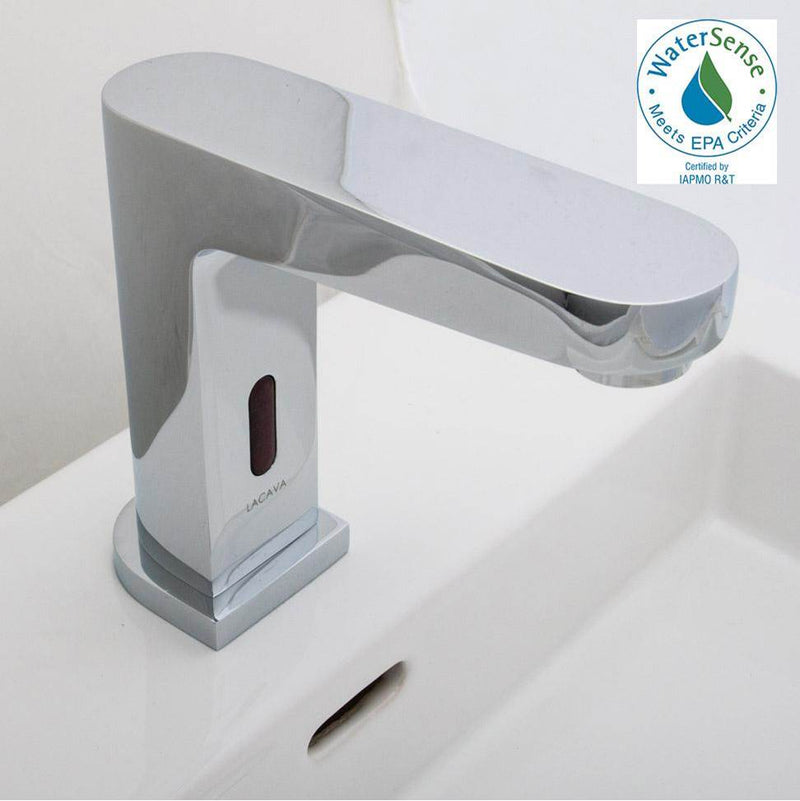 Lacava Electronic Bathroom Sink faucet for cold or premixed water. Recommended mixing valves sold separately: EX20A or EX25A. SPOUT: 4 3/4'', H:5 1/2''