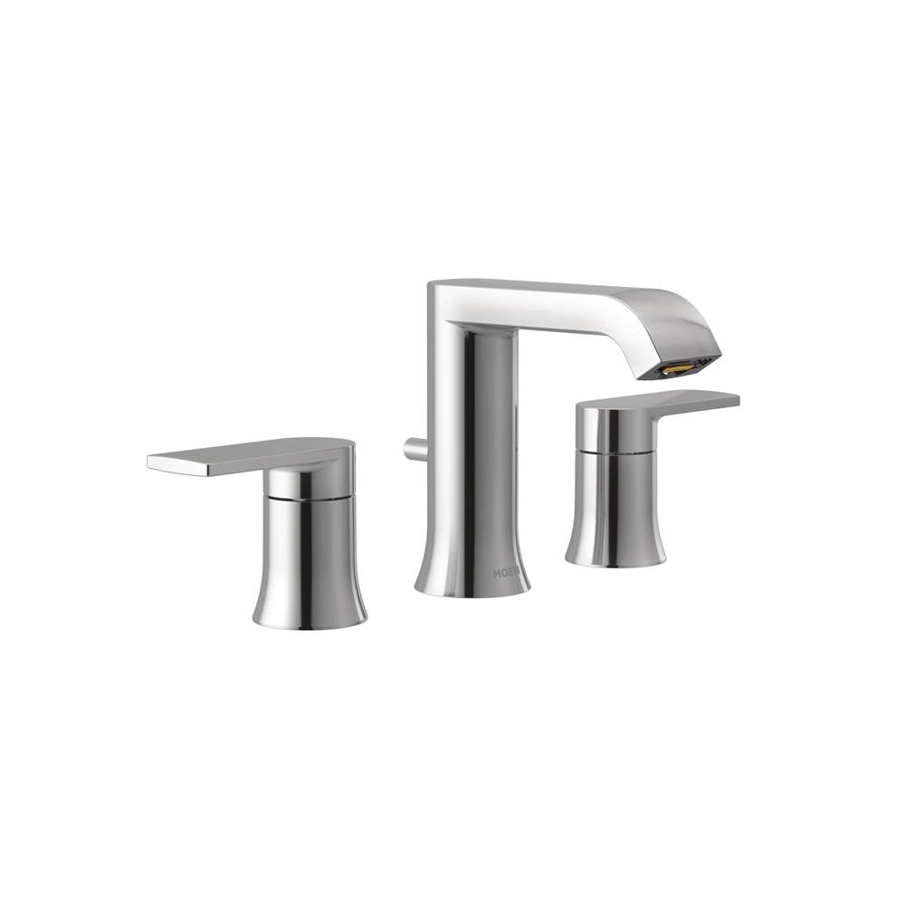 Moen Genta LX Two-Handle Widespread Modern Bathroom Faucet, Valve Required