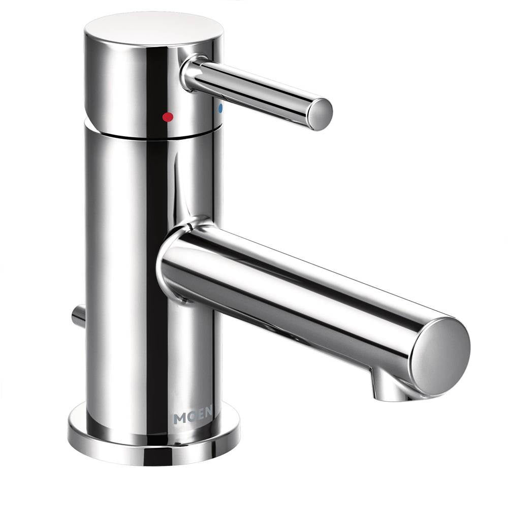 Moen Align One-Handle Single Hole Low Profile Modern Bathroom Faucet with Drain Assembly