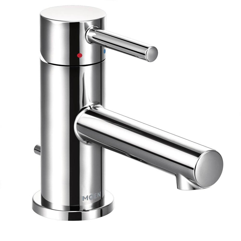 Moen Align One-Handle Single Hole Low Profile Modern Bathroom Faucet with Drain Assembly