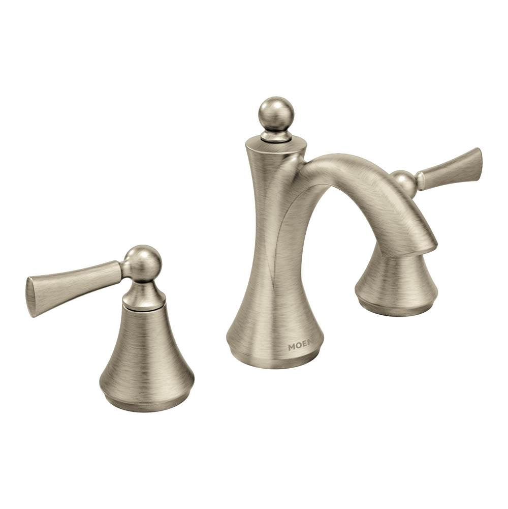 Moen Wynford 8 in. Widespread 2-Handle High-Arc Bathroom Faucet with Lever Handles (Valve Sold Separately)