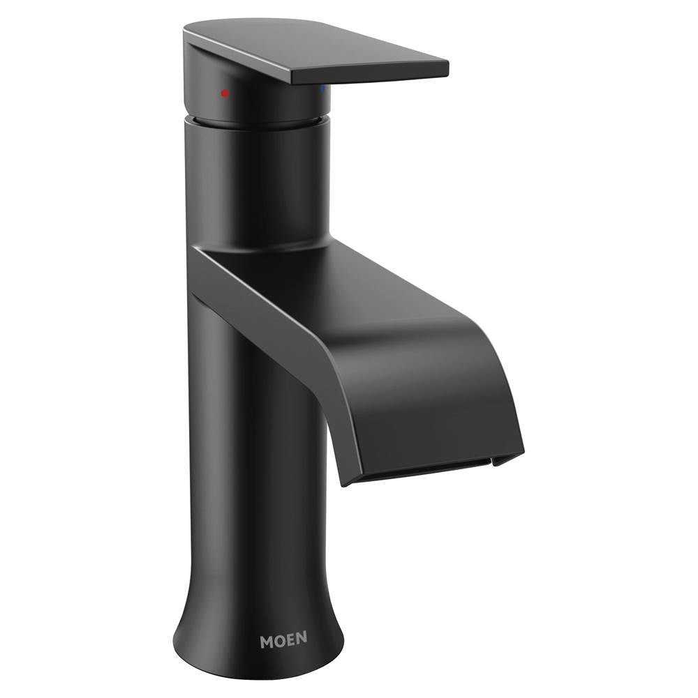 Moen Genta LX One-Handle Single Hole Modern Bathroom Sink Faucet with Optional Deckplate