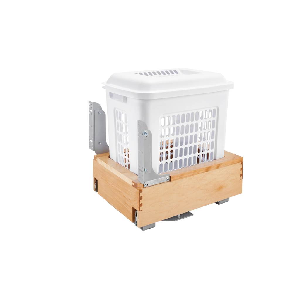 Rev-A-Shelf Wood Vanity Bottom Mount Hamper w/Soft Close/Open