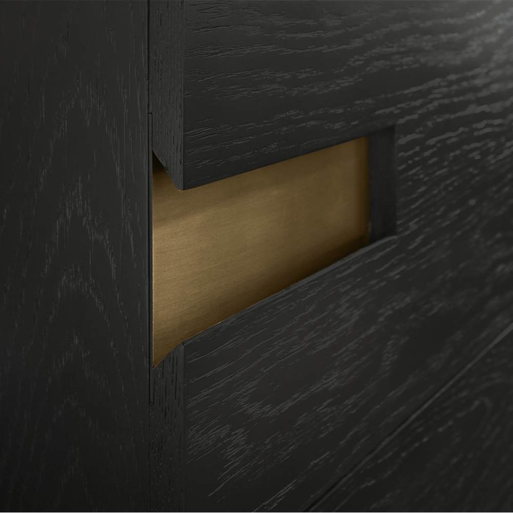 Robern Sendai 20'' X 80'' X 16'' Linen Cabinet In Natural Gray With Brushed Pewter Finish