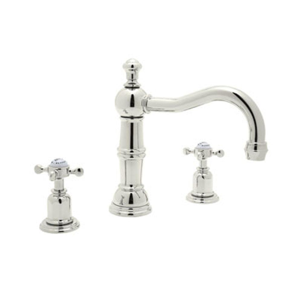 Rohl Edwardian™ Widespread Lavatory Faucet With Column Spout