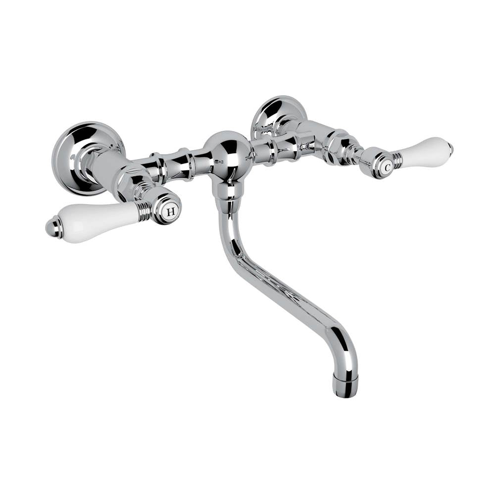 Rohl Acqui® Wall Mount Bridge Lavatory Faucet